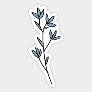 Simple wildflower doodle Sticker